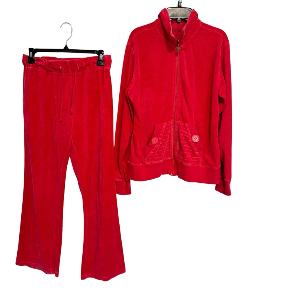 Sherry Taylor Women’s S Red Velour tracksuit y2k 90s